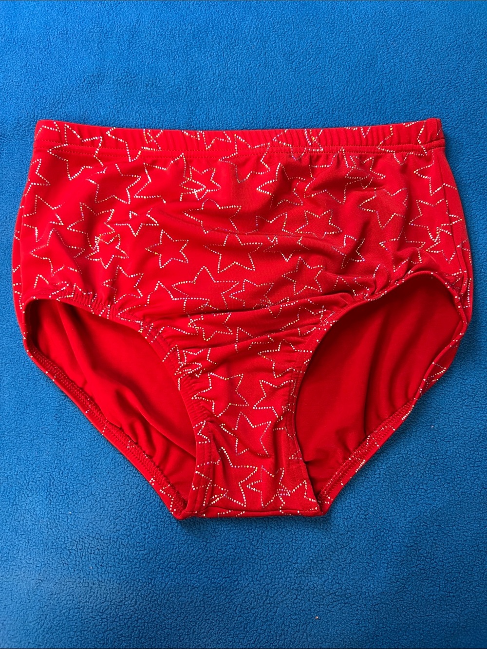 Holographic Star Print Dance Brief M NWOT